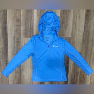 Huk Performance women’s size medium Light Blue Hoodie